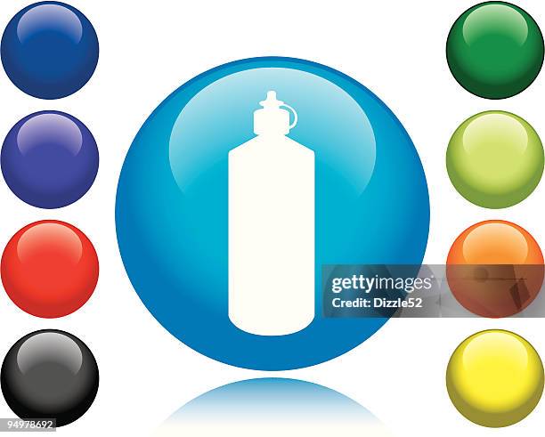 contact lens cleaning solution icon - contact lens solution stock illustrations