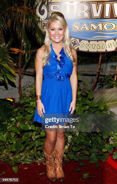 Winner Natalie White attends "Survivor: Samoa" - Season 19 Finale at CBS Studios on December 20, 2009 in Los Angeles, California.