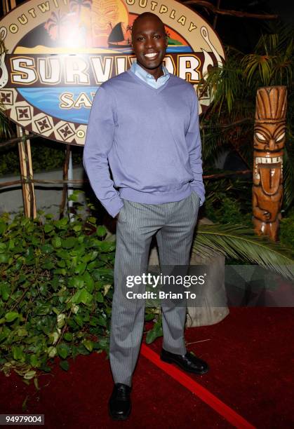 Jaison Robinson attends "Survivor: Samoa" - Season 19 Finale at CBS Studios on December 20, 2009 in Los Angeles, California.