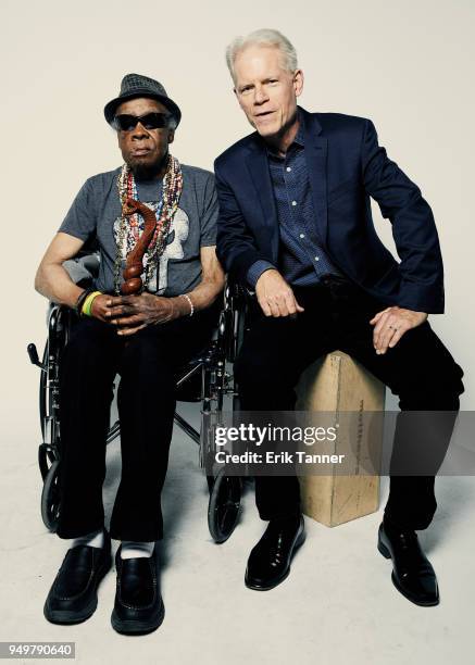 Sterling Magee and Adam Gussow of the film Satan & Adam pose for a portrait during the 2018 Tribeca Film Festival at Spring Studio on April 21, 2018...