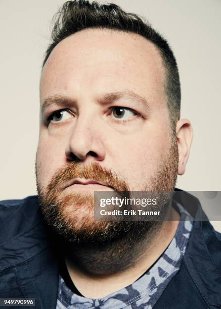 Ben Zelevansky of the film "Dead Women Walking" poses for a portrait during the 2018 Tribeca Film Festival at Spring Studio on April 21, 2018 in New...