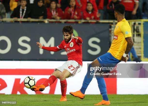 Benfica forward Rafa Silva from Portugal in action during the Primeira Liga match between GD Estoril Praia and SL Benfica at Estadio Antonio Coimbra...