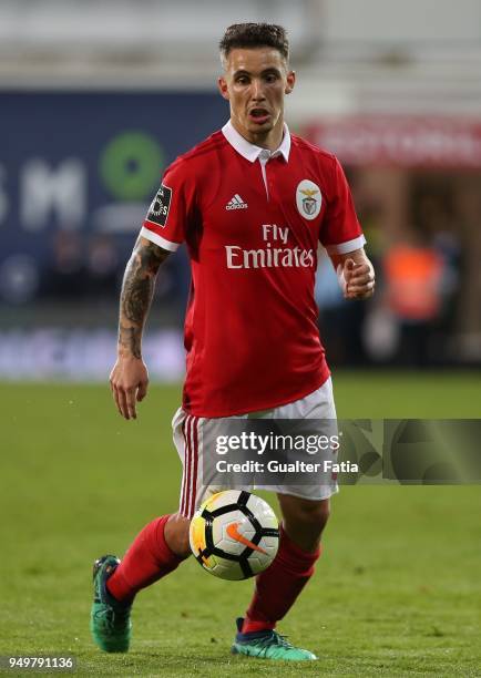 Benfica defender Alejandro Grimaldo from Spain in action during the Primeira Liga match between GD Estoril Praia and SL Benfica at Estadio Antonio...