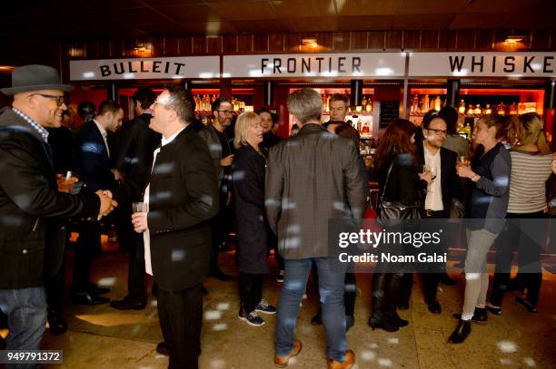 Director Michael Mayer celebrated at the Bulleit Frontier Whiskey official afterparty for the premiere of The Seagull during the 2018 Tribeca Film...