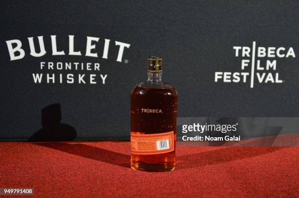 View of Bulleit Frontier Whiskey at the official afterparty for the premiere of The Seagull during the 2018 Tribeca Film Festival on April 21, 2018...