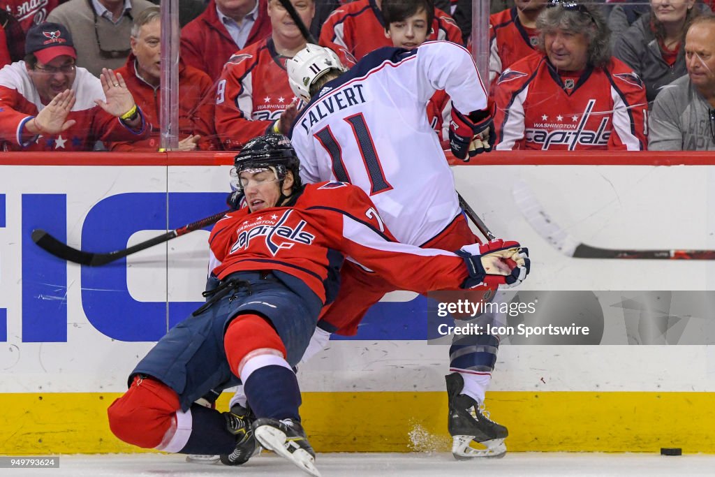 NHL: APR 21 Stanley Cup Playoffs First Round Game 5 - Blue Jackets at Capitals