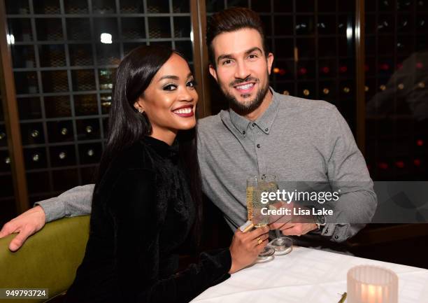 The Bachelorette's Rachel Lindsay celebrates Birthday with fiance Bryan Abasolo at SugarHouse Casino on April 21, 2018 in Philadelphia, Pennsylvania.