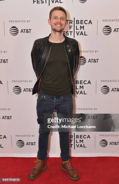 Anders Danielsen Lie attends a screening of "The Night Eats The World" during the 2018 Tribeca Film Festival at SVA Theatre on April 21, 2018 in New...