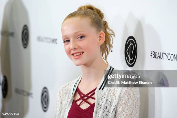 Riley McEvoy attends Beautycon Festival NYC 2018 - Day 1 at Jacob Javits Center on April 21, 2018 in New York City.