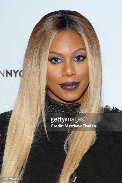 Laverne Cox attends Beautycon Festival NYC 2018 - Day 1 at Jacob Javits Center on April 21, 2018 in New York City.