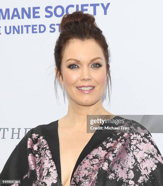 Bellamy Young attends The Humane Society of The United States' to The Rescue! Los Angeles Gala held at Paramount Studios on April 21, 2018 in Los...