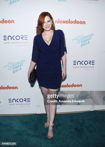 Actress Maitland Ward arrives at the 9th Annual Thirst Gala at The Beverly Hilton Hotel on April 21, 2018 in Beverly Hills, California.