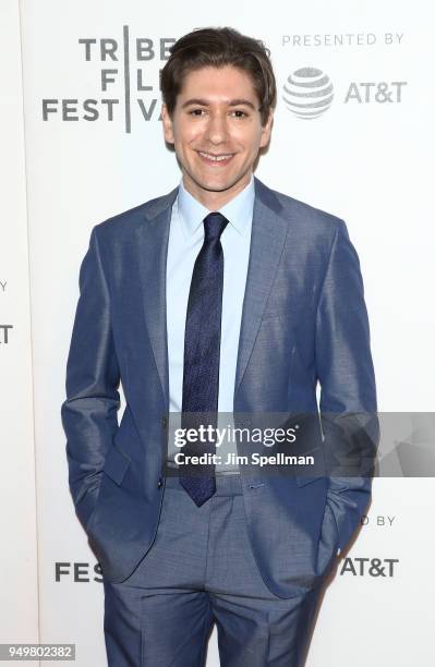 Actor Michael Zegen attends the premiere of "The Seagull" during the 2018 Tribeca Film Festival at BMCC Tribeca PAC on April 21, 2018 in New York...