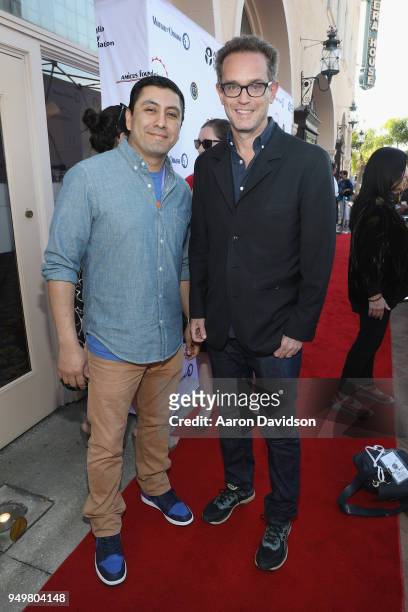 Rudy Valdez and Sam Bisbee attend the 2018 Sarasota Film Festival on April 21, 2018 in Sarasota, Florida.