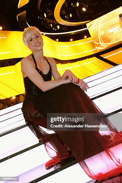 Ariane Friedrich poses after the 'Athlete of the Year' gala at the Kurhaus Baden-Baden on December 20, 2009 in Baden Baden, Germany.