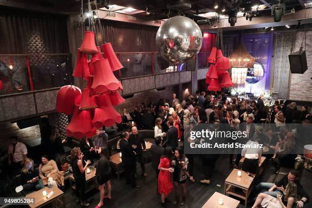 Atmosphere during the 2018 Tribeca Film Festival after party for Egg hosted by the IMDbPro App at TAO Downtown on April 21, 2018 in New York City.