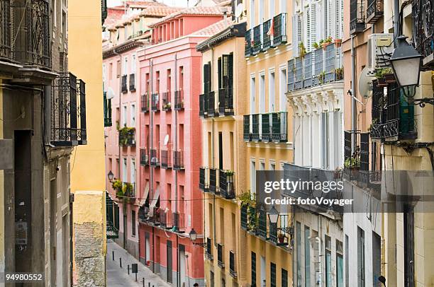 lavapies madrid - apartment front door stock pictures, royalty-free photos & images