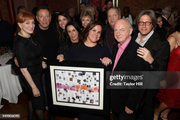 Patti Scialfa, Bruce Springsteen, Ilyse Gordon Lesser, Sasha Carr, Barbara Landau, Barbara Carr, Jon Landau, Dave Marsh, and Michael Solomon attend...