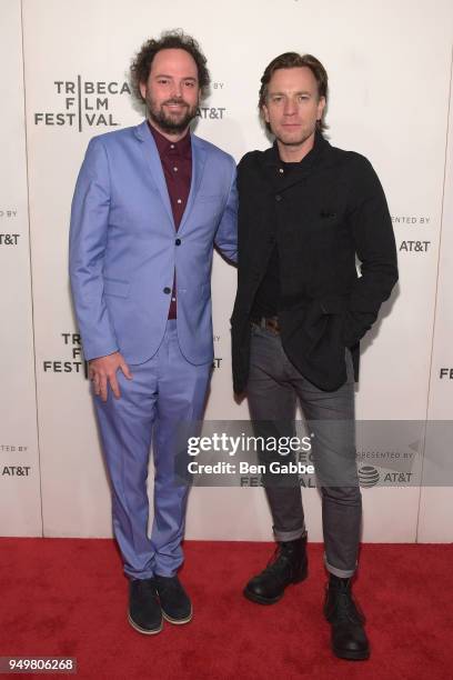 Director Drake Doremus and Ewan McGregor attend the "Zoe" premiere during the 2018 Tribeca Film Festival at BMCC Tribeca PAC on April 21, 2018 in New...