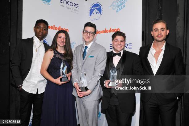 Clyer, Cayla Romano, Ian Nilsen, Nash Salami and Dacre Montgomery attend The Thirst Project's 9th Annual Thirst Gala at The Beverly Hills Hotel on...