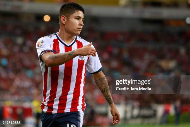 Javier Lopez of Chivas looks on during the 16th round match between Atlas and Chivas as part of the Torneo Clausura 2018 Liga MX at Jalisco Stadium...