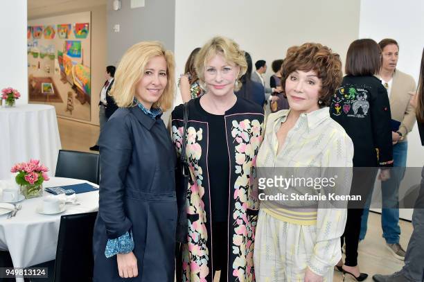 Artist Kimberly Brooks, LACMA Trustee Lyn Lear and LACMA Life Trustee Lynda Resnick attend LACMA 2018 Collectors Committee Breakfast and Curator...