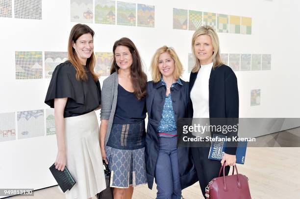 Erin Wright, Katherine Ross, Artist Kimberly Brooks and Viveca Paulin-Ferrell, LACMA Trustee and Collectors Committee Auctioneer attend LACMA 2018...