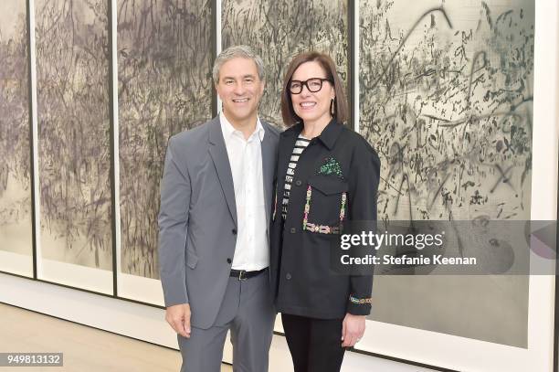 Michael Govan, LACMA CEO and Wallis Annenberg Director and Ann Colgin, Collectors Committee Chair and LACMA Trustee attend LACMA 2018 Collectors...