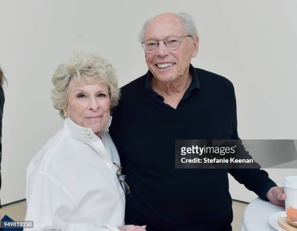 Margo Winkler and Irwin Winkler attend LACMA 2018 Collectors Committee Breakfast and Curator Presentations at LACMA on April 21, 2018 in Los Angeles,...