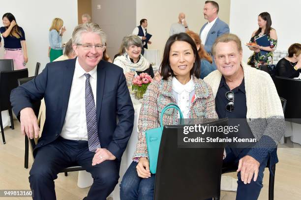 Curator Stephen Little, Sharon Blumenfield and Robert Blumenfield attend LACMA 2018 Collectors Committee Breakfast and Curator Presentations at LACMA...