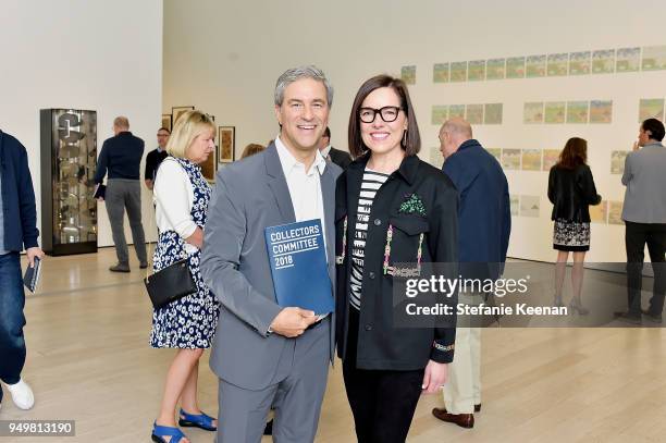 Michael Govan, LACMA CEO and Wallis Annenberg Director and Ann Colgin, Collectors Committee Chair and LACMA Trustee attend LACMA 2018 Collectors...