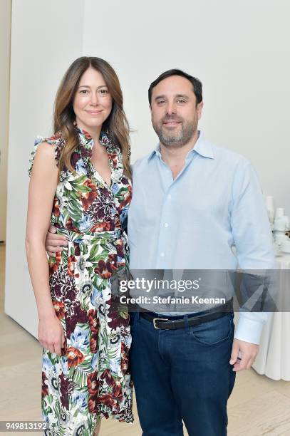 Jackie Marcus Schaffer and Jeff Schaffer attend LACMA 2018 Collectors Committee Breakfast and Curator Presentations at LACMA on April 21, 2018 in Los...