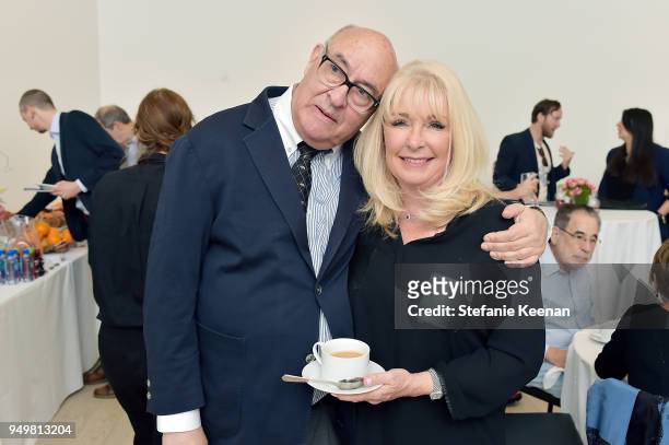 Curator Robert Singer and Janet Jubas attend LACMA 2018 Collectors Committee Breakfast and Curator Presentations at LACMA on April 21, 2018 in Los...