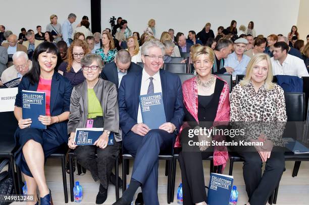 Curators Christine Y. Kim, Carol Eliel, Stephen Little, Polly Nooter Roberts and Linda Komaroff attend LACMA 2018 Collectors Committee Breakfast and...