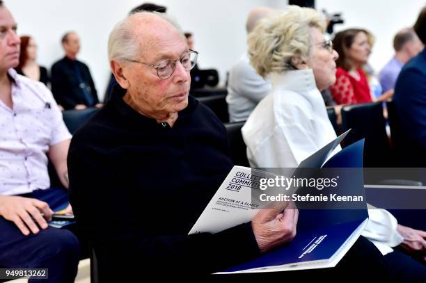 Irwin Winkler attends LACMA 2018 Collectors Committee Breakfast and Curator Presentations at LACMA on April 21, 2018 in Los Angeles, California.