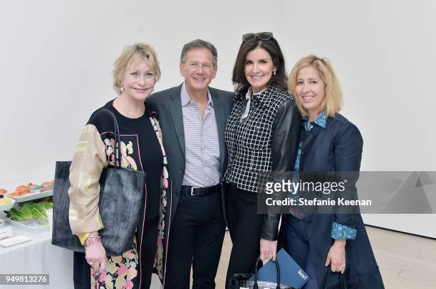 Trustee Lyn Lear, Martin Katz, Kelly Katz and Artist Kimberly Brooks attend LACMA 2018 Collectors Committee Breakfast and Curator Presentations at...