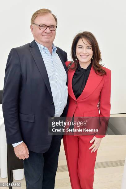 Garrett Thornburg and Cynthia Sikes Yorkin attend LACMA 2018 Collectors Committee Breakfast and Curator Presentations at LACMA on April 21, 2018 in...