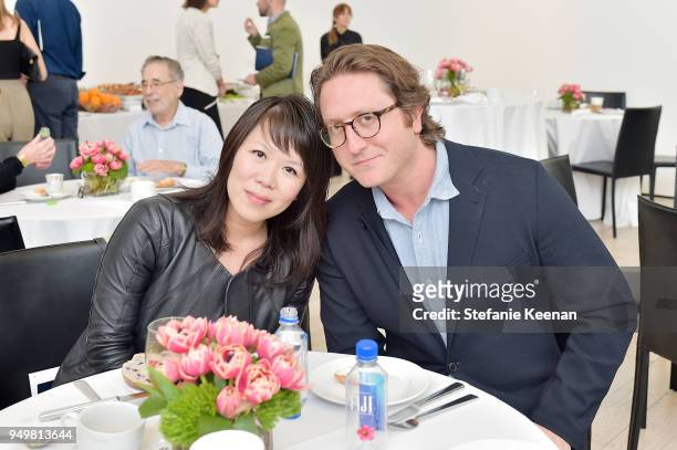 Thao Nguyen and Graham Steele attend LACMA 2018 Collectors Committee Breakfast and Curator Presentations at LACMA on April 21, 2018 in Los Angeles,...