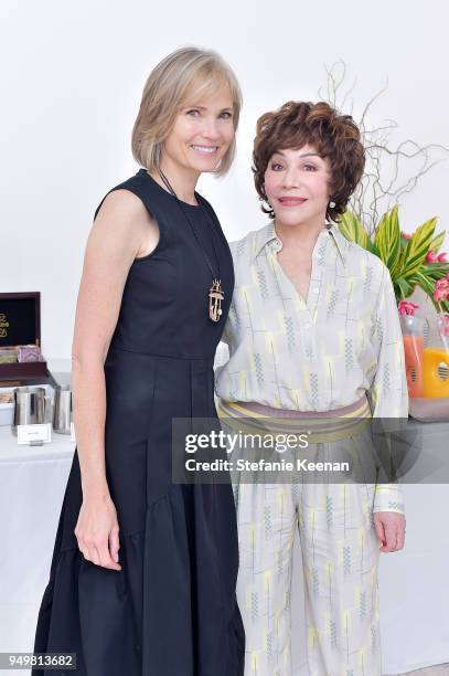 Trustee Willow Bay and LACMA Life Trustee Lynda Resnick attend LACMA 2018 Collectors Committee Breakfast and Curator Presentations at LACMA on April...