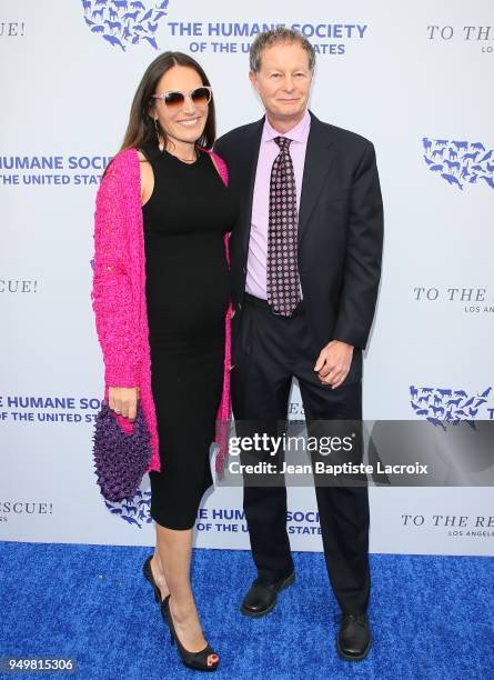 John Mackey and Deborah Mackey attend The Humane Society of The United States' to The Rescue! Los Angeles gala held at Paramount Studios on April 21,...