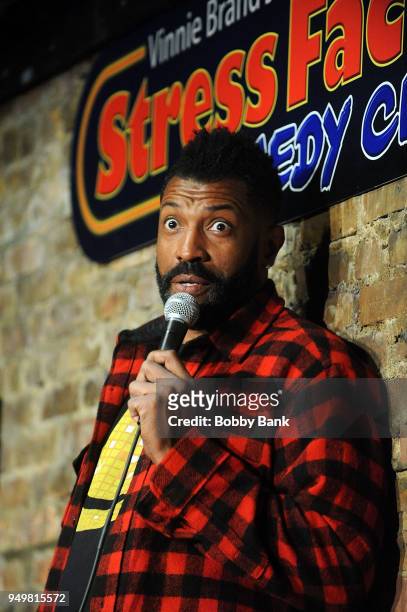 Deon Cole performs at The Stress Factory Comedy Club on April 21, 2018 in New Brunswick, New Jersey.