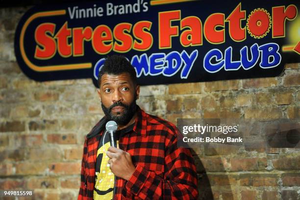 Deon Cole performs at The Stress Factory Comedy Club on April 21, News  Photo - Getty Images
