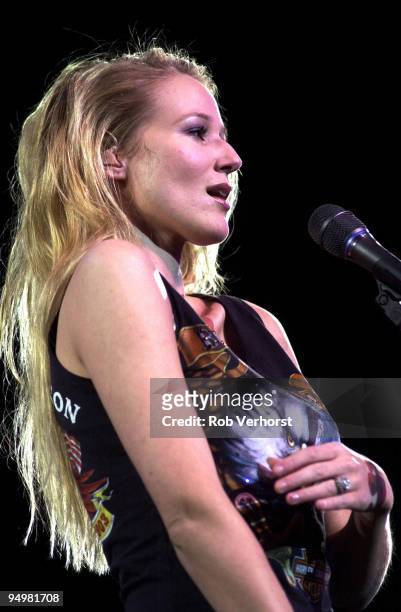 Jewel performs on stage at Carre on February 28th 2002 in Amsterdam, Netherlands.
