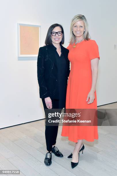 Ann Colgin, Collectors Committee Chair and LACMA Trustee and Viveca Paulin-Ferrell, LACMA Trustee and Collectors Committee Auctioneer attend LACMA...