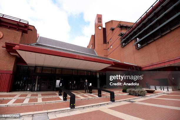 Photo taken on March 23, 2018 shows a view of the British Library within the "World Book Day" in London, United Kingdom. The British Library is the...