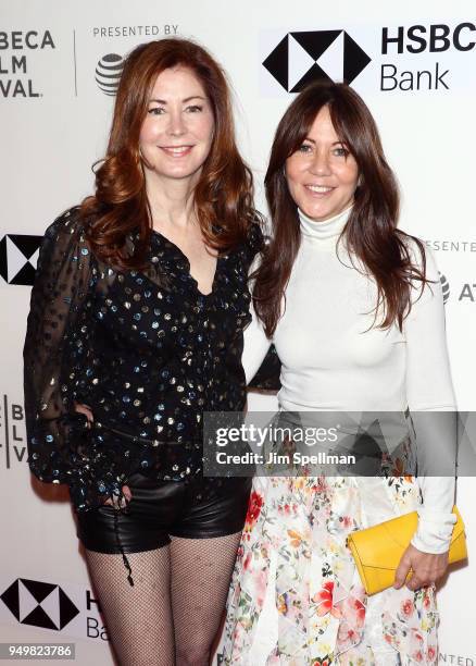 Actress Dana Delany and film producer Leslie Urdang attend the premiere of "The Seagull" during the 2018 Tribeca Film Festival at BMCC Tribeca PAC on...