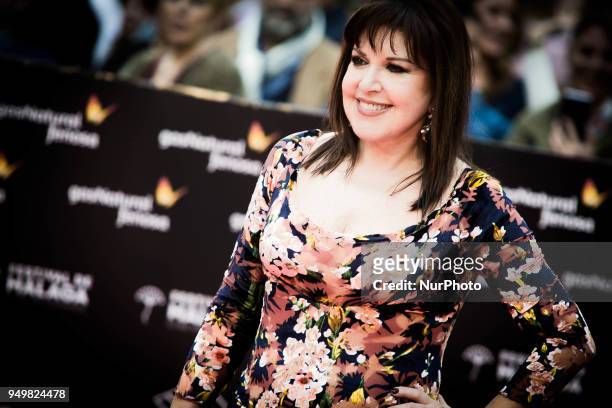 Loles Leon during the 21th Malaga Film Festival closing ceremony at the Cervantes Teather on April 21, 2018 in Malaga, Spain.