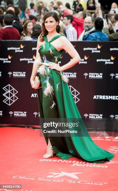 Ruth Armas during the 21th Malaga Film Festival closing ceremony at the Cervantes Teather on April 21, 2018 in Malaga, Spain.