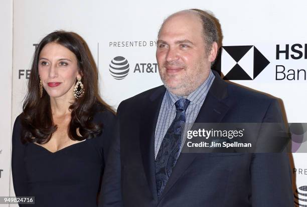 Actor Glenn Fleshler and guest attend the premiere of "The Seagull" during the 2018 Tribeca Film Festival at BMCC Tribeca PAC on April 21, 2018 in...