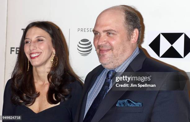 Actor Glenn Fleshler and guest attend the premiere of "The Seagull" during the 2018 Tribeca Film Festival at BMCC Tribeca PAC on April 21, 2018 in...